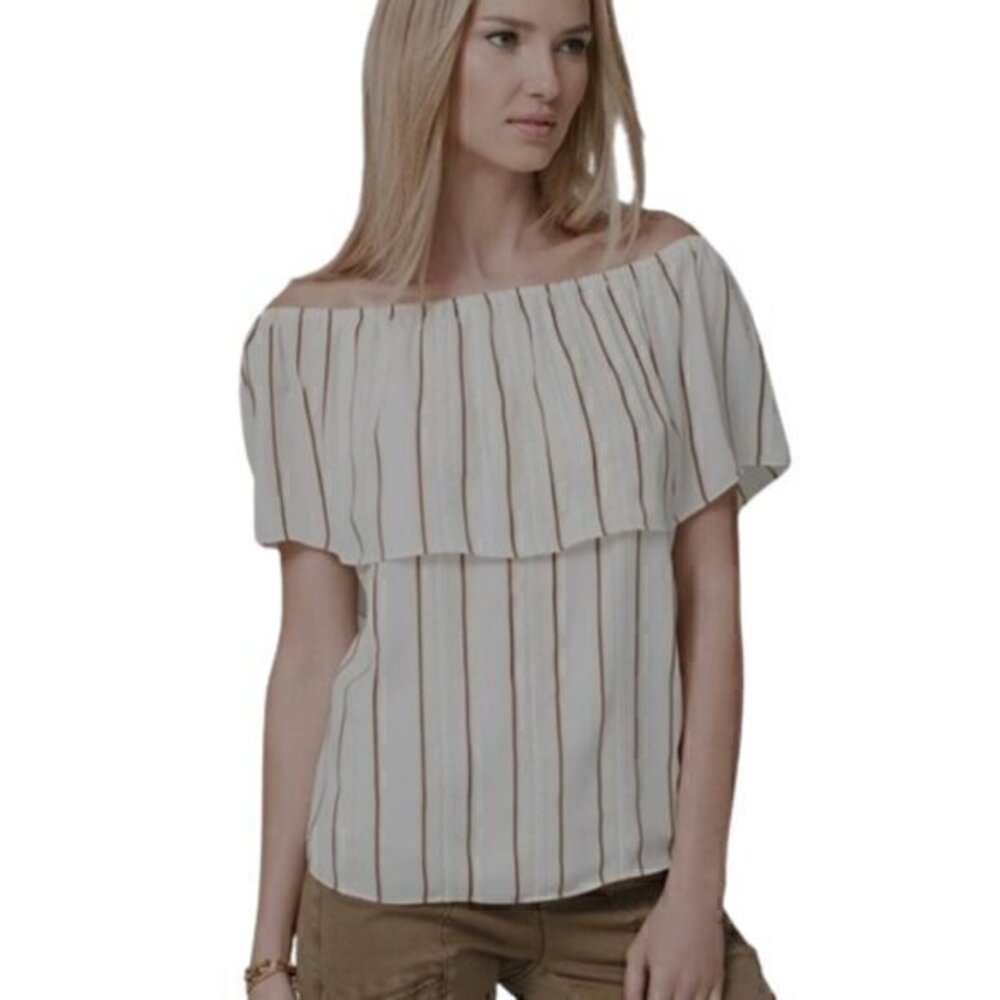 [WhiteHouseBlackMarket] Off the Shoulder Top -Sz M